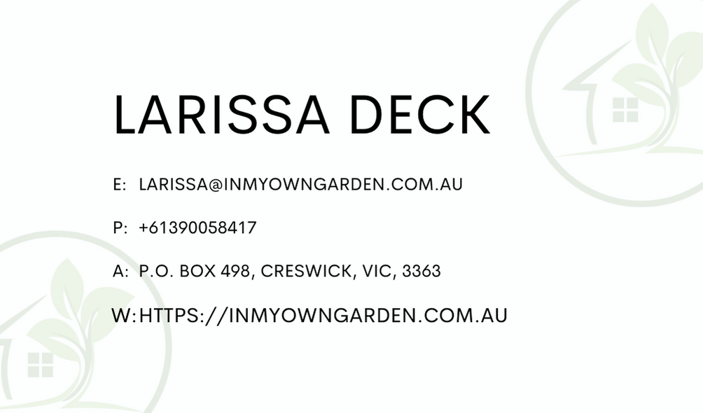 Business Card with contact details